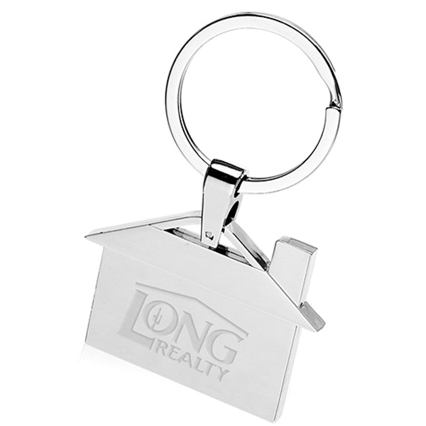 Personalized house deals shaped keyrings