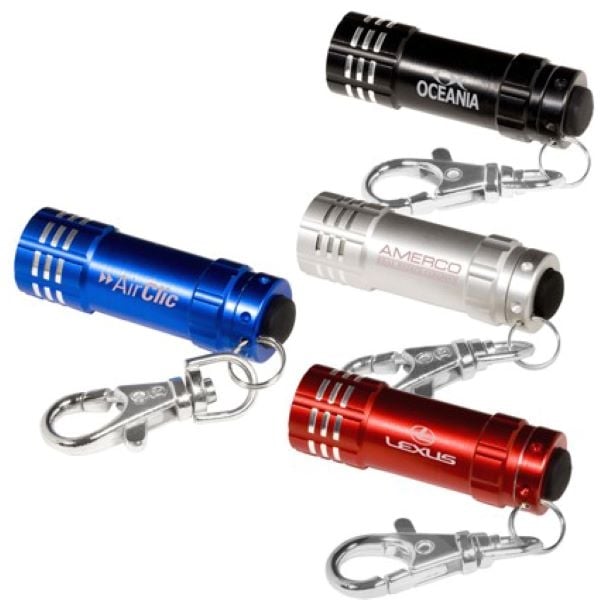 Personalized flashlight clearance keychain