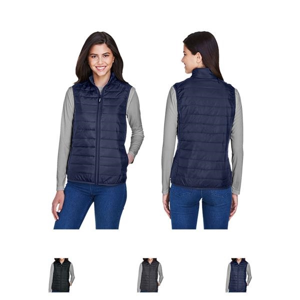 Promotional Core 365 Ladies' Prevail Packable Puffer Vest in Canada -  Custom Imprinted Items - rushIMPRINT