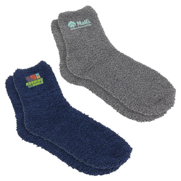 Fuzzy Cozy Socks Full-Color Personalization Available, 55% OFF