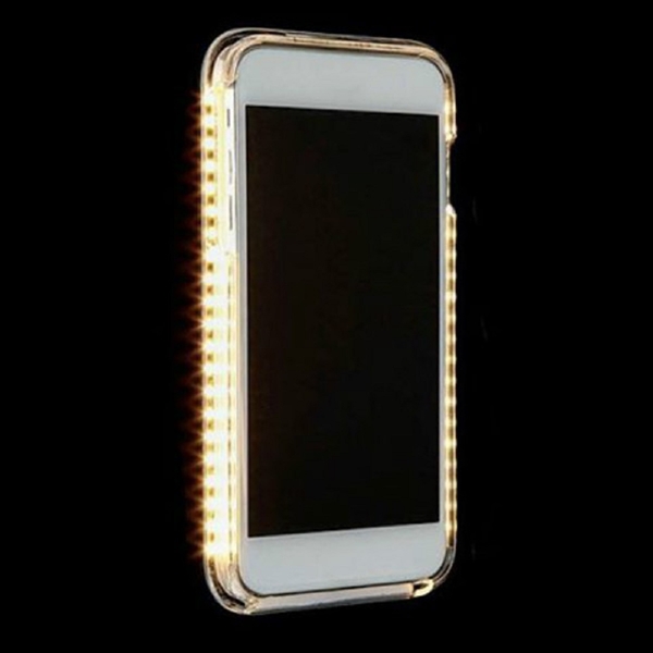 Promotional Custom LED Light Up Selfie Phone Case black 6