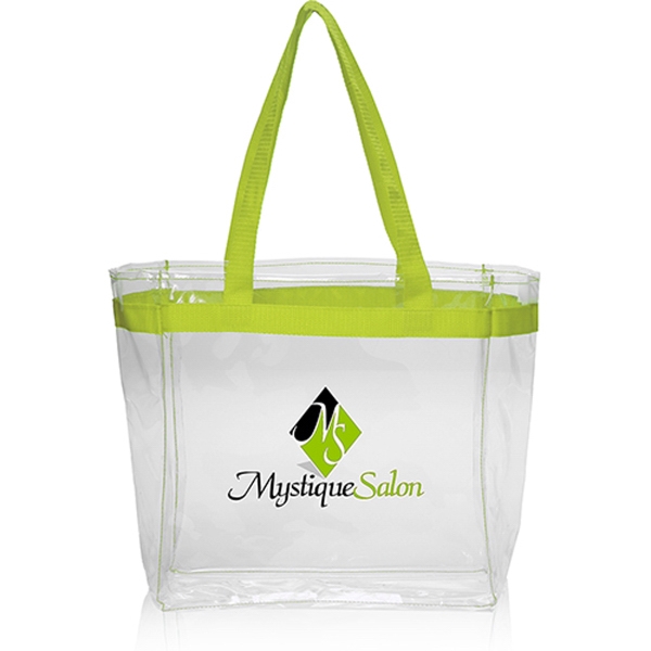 Clear plastic tote bags with handles sale