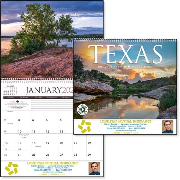 Texas 2023 Calendar EverythingBranded Canada