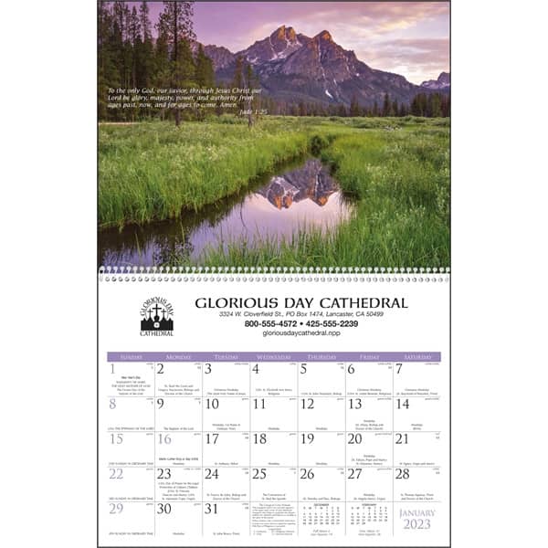 Catholic Scenic 2023 Calendar | EverythingBranded Canada