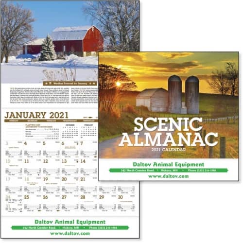 Scenic Almanac 2023 Calendar EverythingBranded Canada