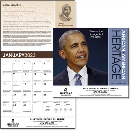 AfricanAmerican Heritage Barack Obama 2023 Calendar