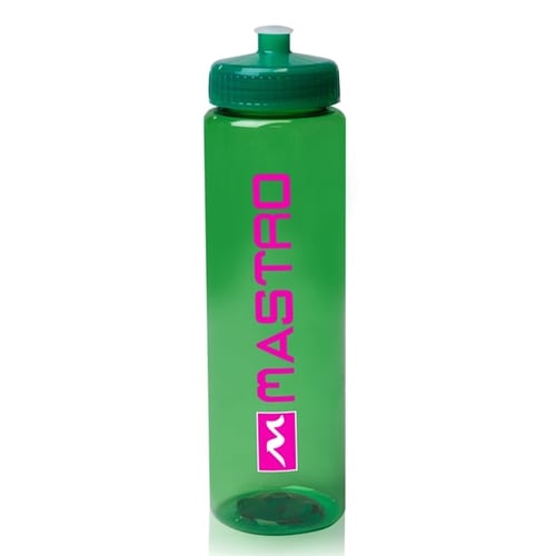 Imprinted Poly-Clear Plastic Water Bottles (32 Oz.)