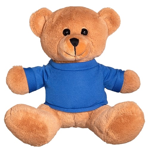 Une Petite Poupée Ours Brun Portant Un T shirt Bleu Teddy - Temu Belgium