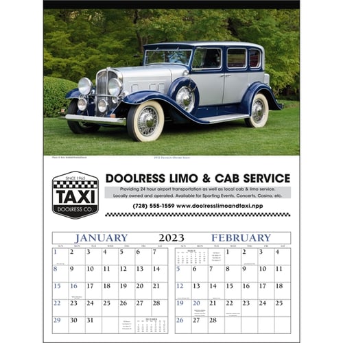 Antique Cars 2023 Calendar Everythingbranded Canada