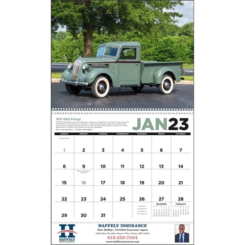 Antique Trucks 2023 Calendar Everythingbranded Canada