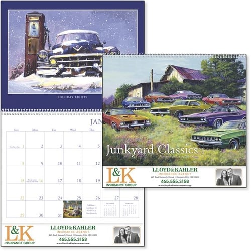 Junkyard Classics By Dale Klee 2023 Calendar Everythingbranded Canada