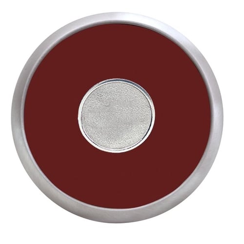 Round Brushed Zinc Coaster