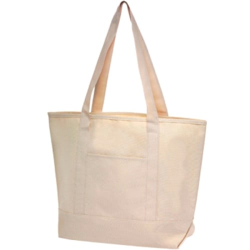 Front Pocket Canvas Tote Bag | EverythingBranded Canada