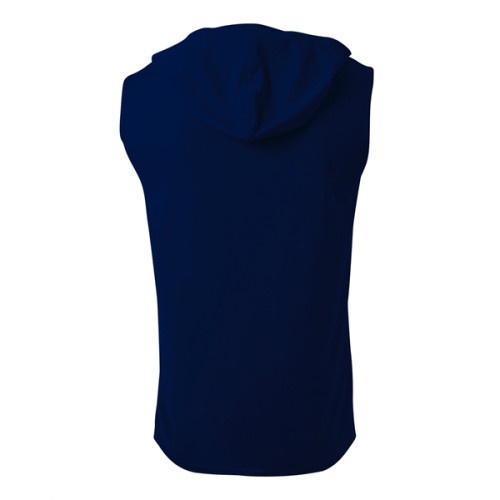 Navy blue sleeveless clearance hoodie