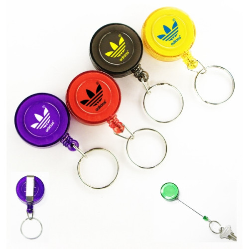 Custom Logo Retractable Free Sample Promotional Key Chain